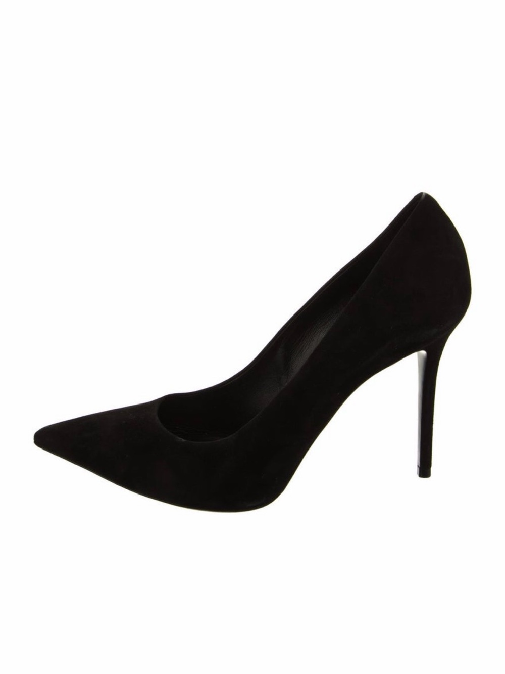 Celine Paris Black Suede Pointed Toe Stiletto Pumps Size 42 US 12